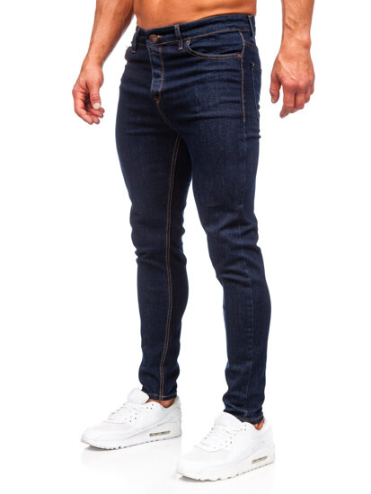 Pantalón vaquero regular fit para hombre azul oscuro Bolf 5310