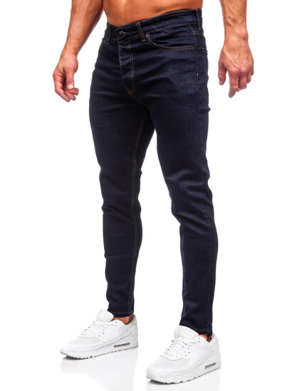 Pantalón vaquero regular fit para hombre azul oscuro Bolf 5372