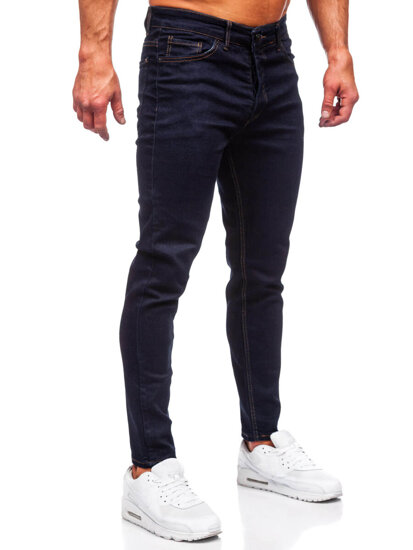 Pantalón vaquero regular fit para hombre azul oscuro Bolf 5372