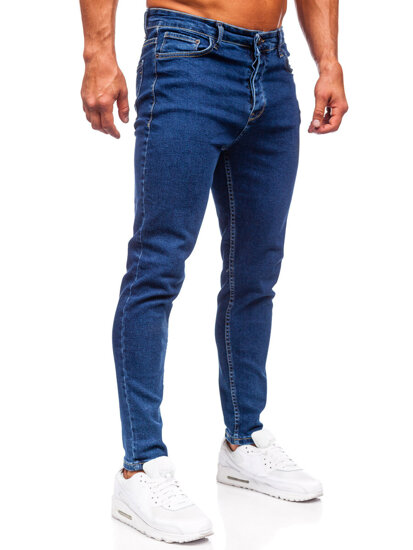 Pantalón vaquero regular fit para hombre azul oscuro Bolf 6019