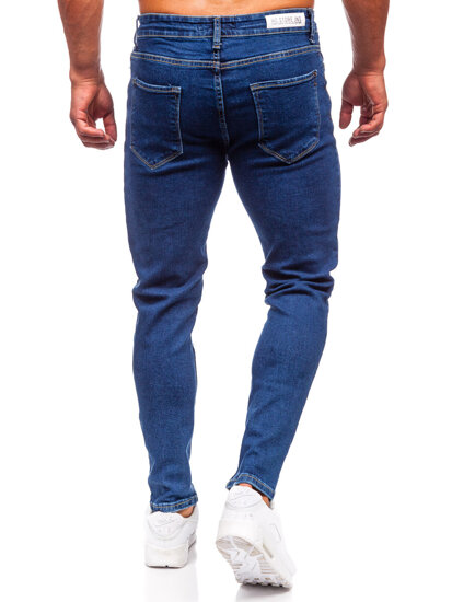 Pantalón vaquero regular fit para hombre azul oscuro Bolf 6019