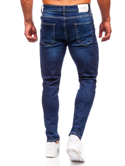 Pantalón vaquero regular fit para hombre azul oscuro Bolf 6020