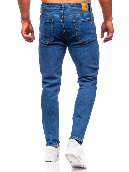 Pantalón vaquero regular fit para hombre azul oscuro Bolf 6052