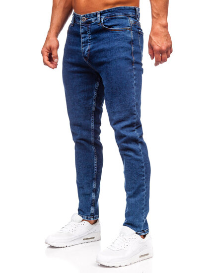 Pantalón vaquero regular fit para hombre azul oscuro Bolf 6053