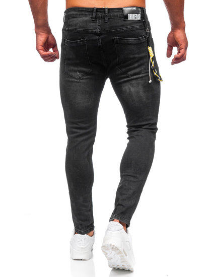 Pantalón vaquero regular fit para hombre negro Bolf TF098