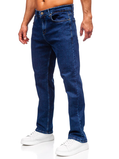 Pantalón vaquero regular para hombre azul oscuro Bolf 5451