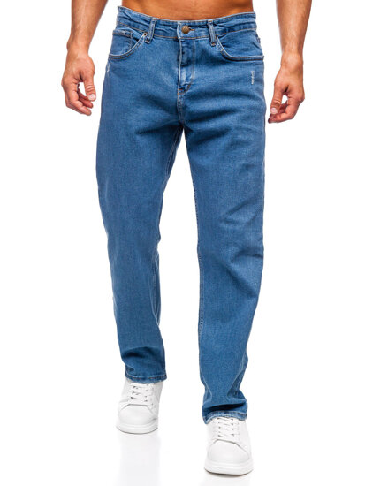 Pantalón vaquero regular para hombre azul oscuro Bolf 5452