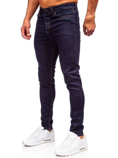 Pantalón vaquero skinny fit para hombre azul oscuro Bolf 5308