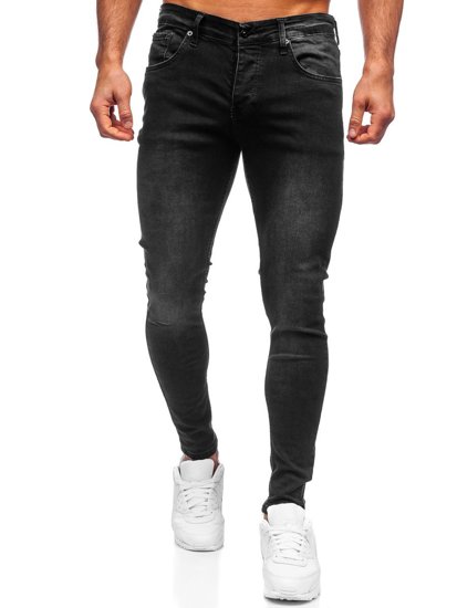 Pantalón vaquero skinny fit para hombre negro Bolf R924