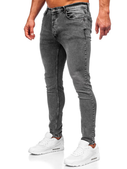 Pantalón vaquero skinny fit para hombre negro Bolf R925-1