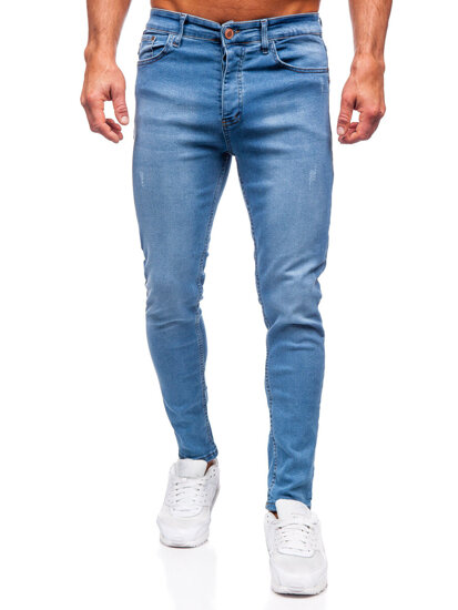 Pantalón vaquero slim fit para hombre azul Bolf 6177