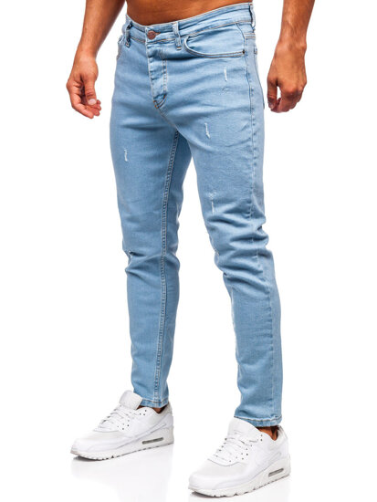 Pantalón vaquero slim fit para hombre azul Bolf 6199