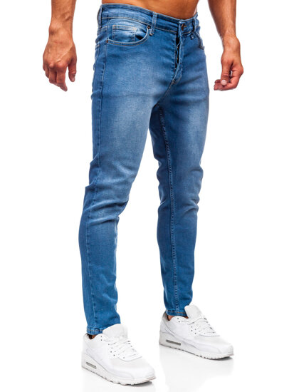 Pantalón vaquero slim fit para hombre azul Bolf 6595