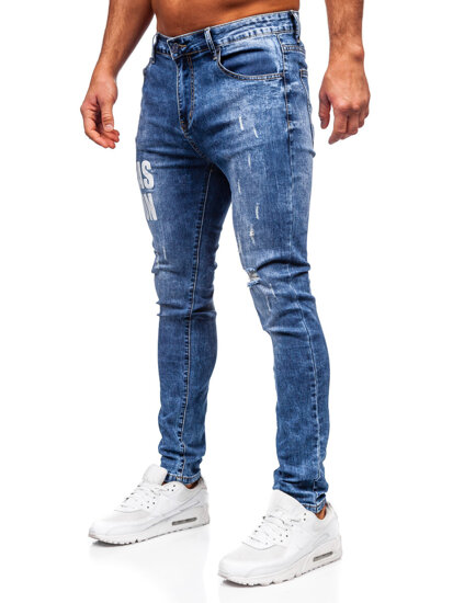 Pantalón vaquero slim fit para hombre azul Bolf TF292