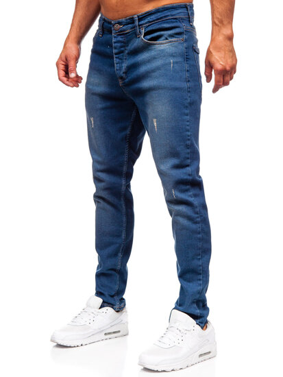 Pantalón vaquero slim fit para hombre azul marino Bolf 6518