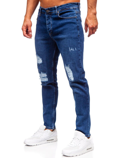 Pantalón vaquero slim fit para hombre azul marino Bolf 6536