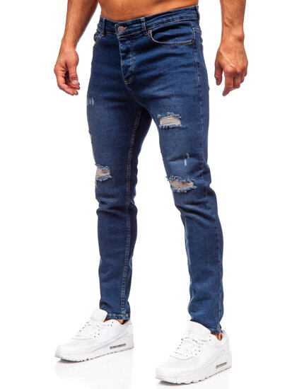 Pantalón vaquero slim fit para hombre azul marino Bolf 6569