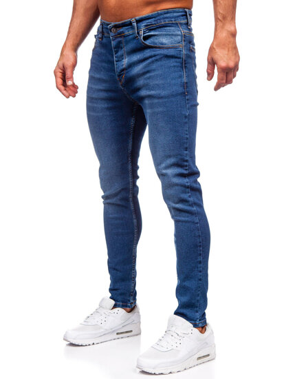 Pantalón vaquero slim fit para hombre azul oscuro Bolf 6262