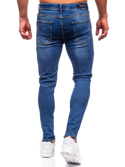 Pantalón vaquero slim fit para hombre azul oscuro Bolf 6262