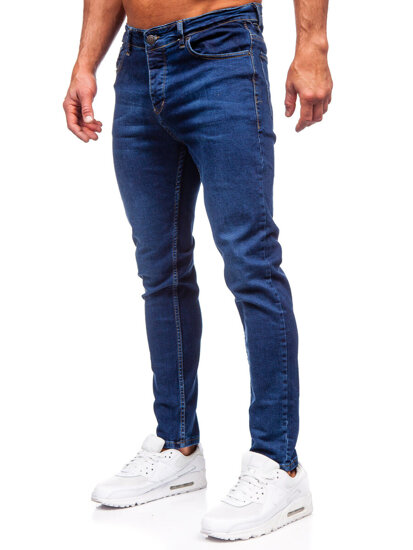 Pantalón vaquero slim fit para hombre azul oscuro Bolf 6290