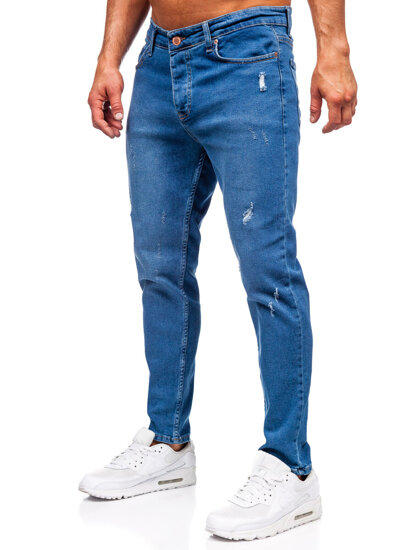 Pantalón vaquero slim fit para hombre azul oscuro Bolf 6453