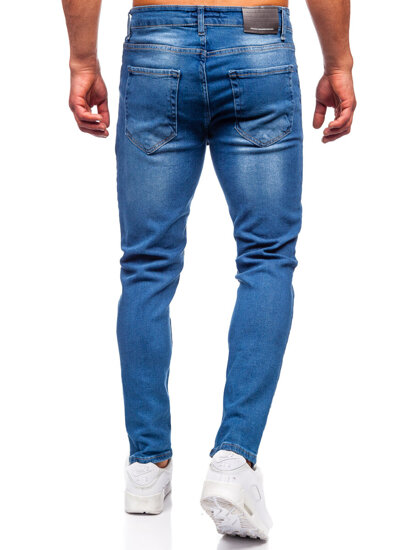 Pantalón vaquero slim fit para hombre azul oscuro Bolf 6458