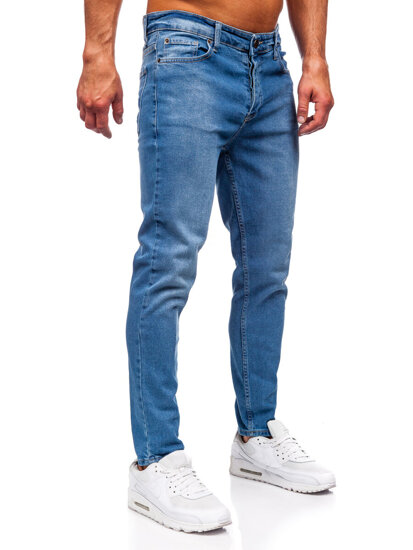 Pantalón vaquero slim fit para hombre azul oscuro Bolf 6471