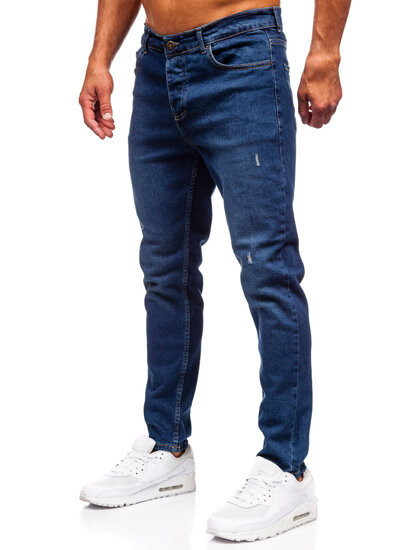 Pantalón vaquero slim fit para hombre azul oscuro Bolf 6561