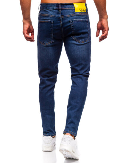 Pantalón vaquero slim fit para hombre azul oscuro Bolf 6571