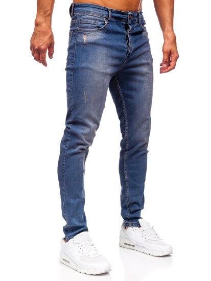 Pantalón vaquero slim fit para hombre azul oscuro Bolf 6587