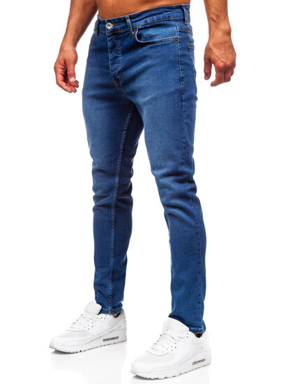 Pantalón vaquero slim fit para hombre azul oscuro Bolf 6591