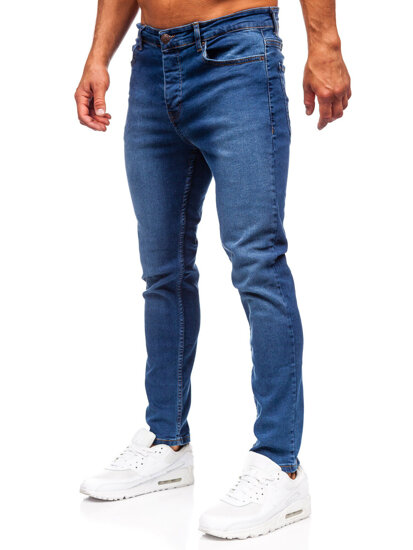 Pantalón vaquero slim fit para hombre azul oscuro Bolf 6592