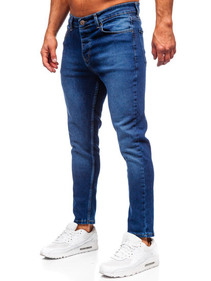 Pantalón vaquero slim fit para hombre azul oscuro Bolf 6732