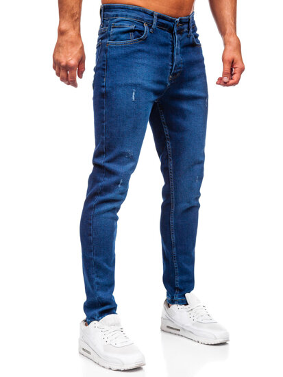 Pantalón vaquero slim fit para hombre azul oscuro Bolf 6736