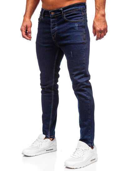 Pantalón vaquero slim fit para hombre azul oscuro Bolf 6785