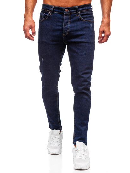 Pantalón vaquero slim fit para hombre azul oscuro Bolf 6785