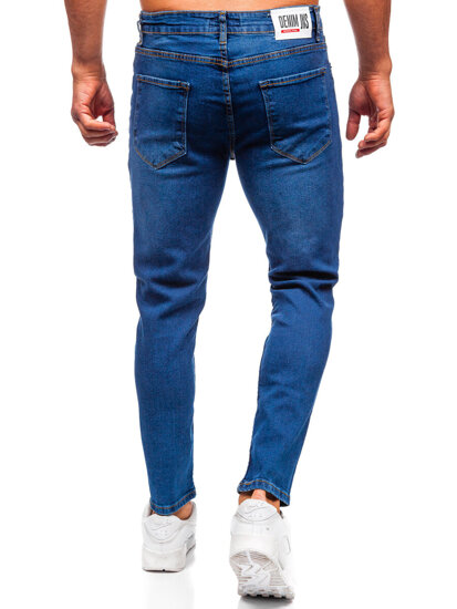 Pantalón vaquero slim fit para hombre azul oscuro Bolf 6811