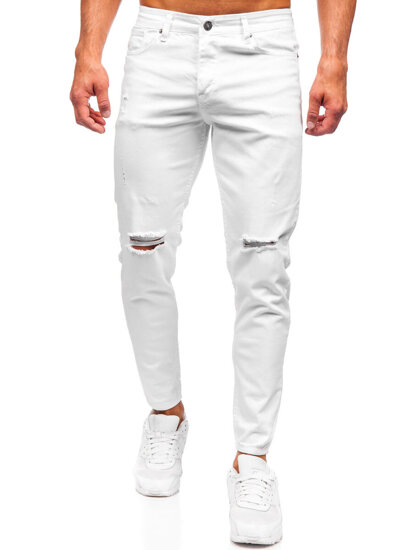 Pantalón vaquero slim fit para hombre blanco Bolf 5873