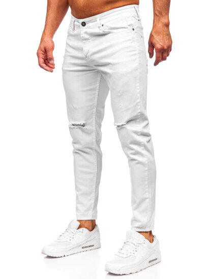 Pantalón vaquero slim fit para hombre blanco Bolf 5873