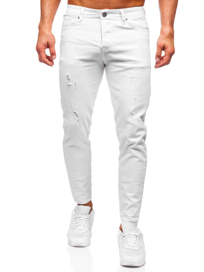 Pantalón vaquero slim fit para hombre blanco Bolf 5876