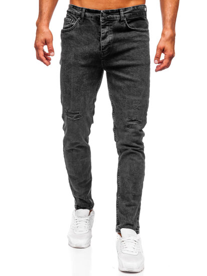 Pantalón vaquero slim fit para hombre negro Bolf 6499