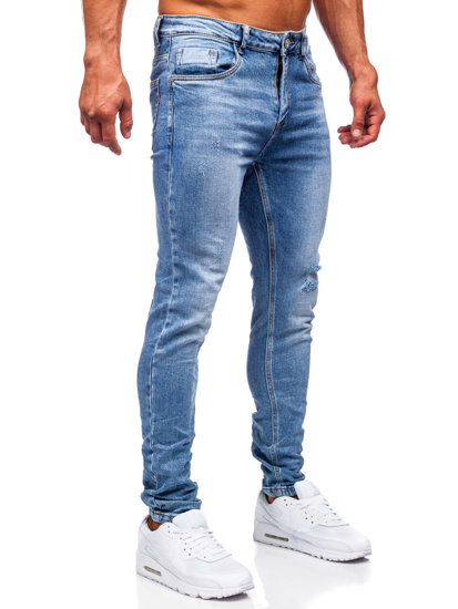 Pantalón vaquero tipo slim fit para hombre azul Bolf KA6896S