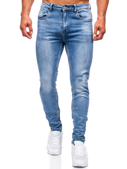 Pantalón vaquero tipo slim fit para hombre azul Bolf KA6896S