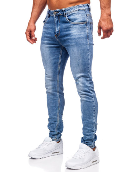 Pantalón vaquero tipo slim fit para hombre azul Bolf KA6896S