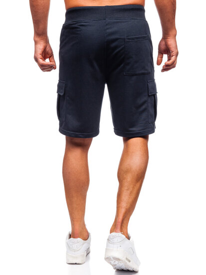 Pantalones cortos cargo para hombre Azul oscuro Bolf 8K1503