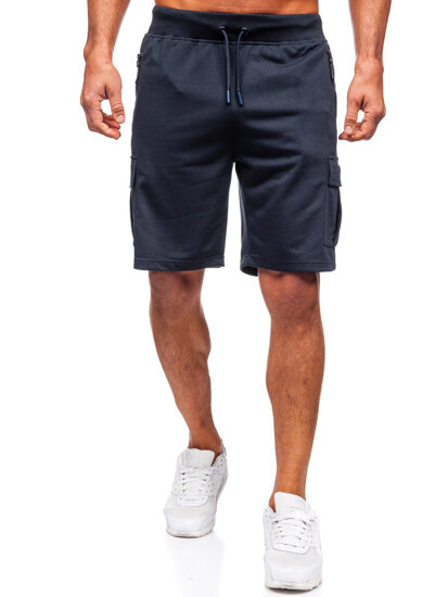 Pantalones cortos cargo para hombre Azul oscuro Bolf 8K1503