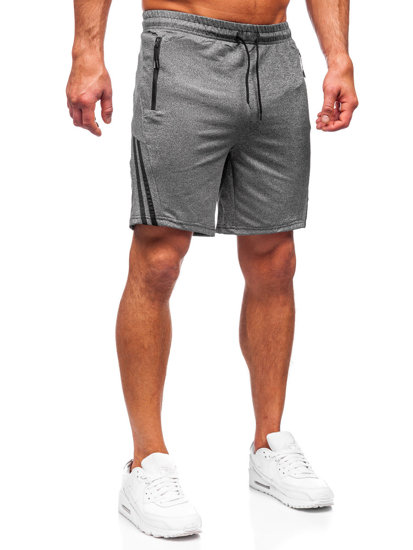 Pantalones cortos de chándal para hombre grafito Bolf 68057