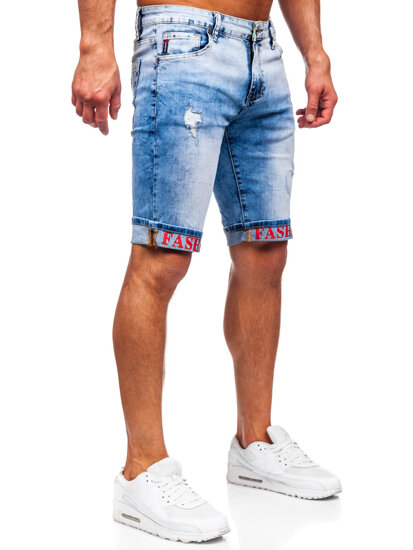 Short vaquero para hombre azul Bolf TF192