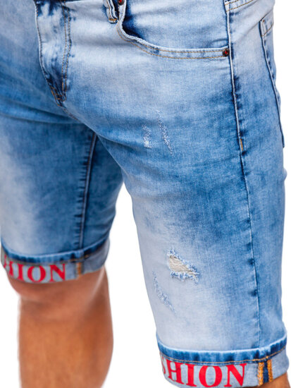 Short vaquero para hombre azul Bolf TF192