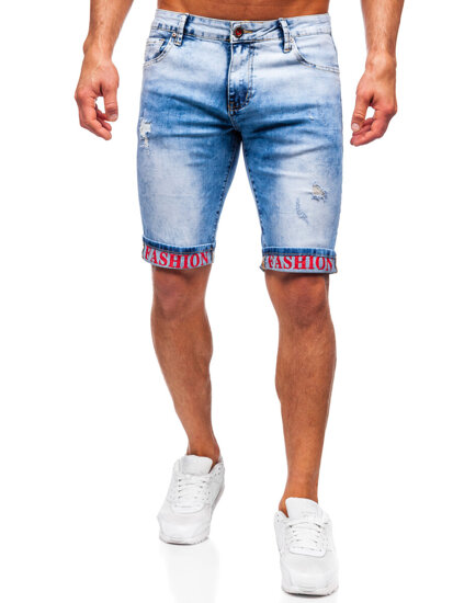 Short vaquero para hombre azul Bolf TF192